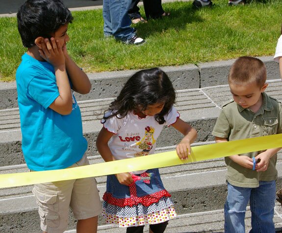 Playground ribbon cutting 11
