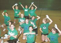 lhs-drill-team-20090224a The Liberty High School Drill Team at a recent practice. — By Jim Feehan